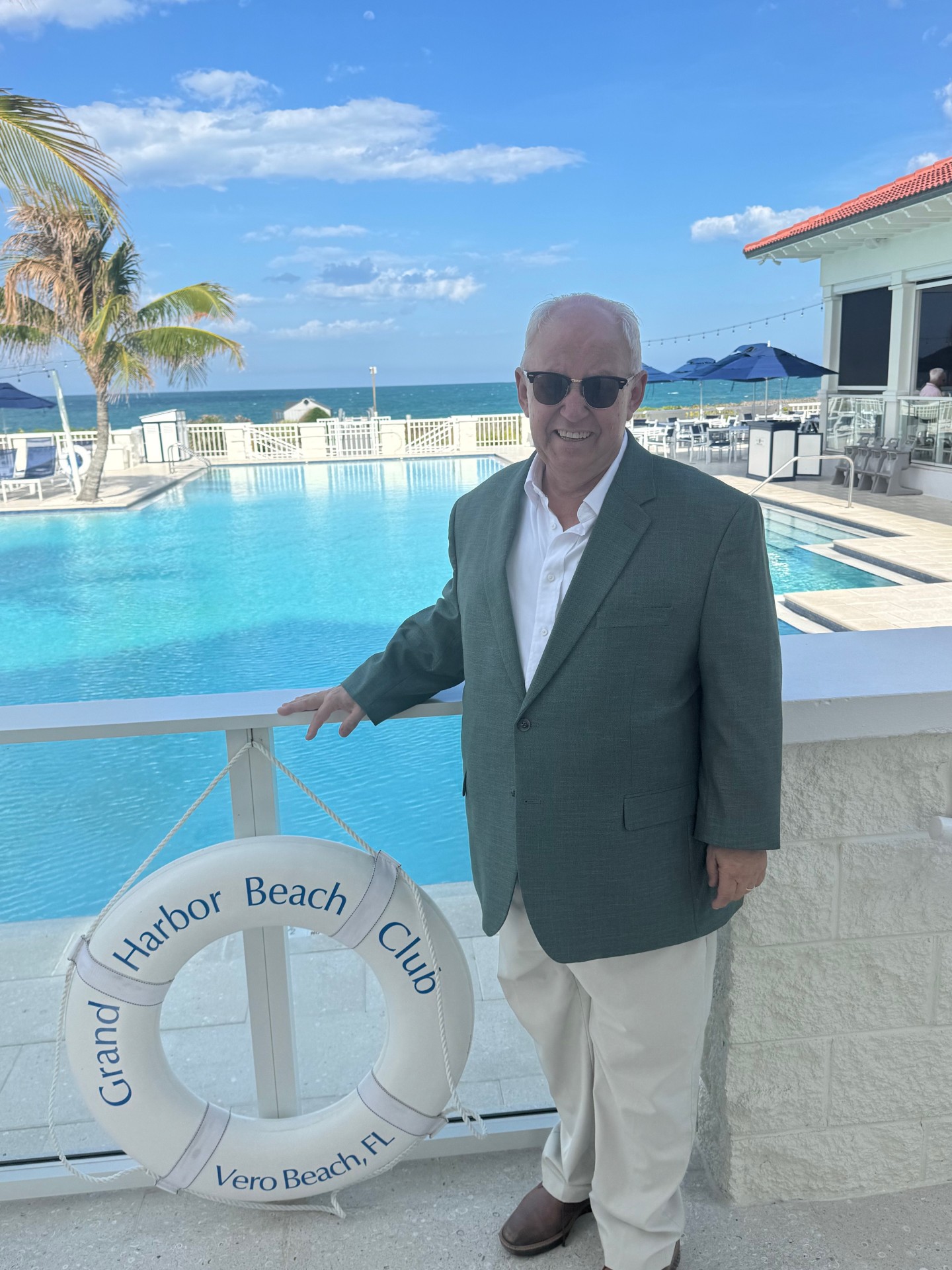 Ben Bryk, Founding Principal of Vero Premier Properties, at the Grand Harbor Beach Club in Vero Beach Florida