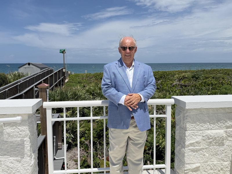 Ben Bryk, Co-Founding Principal of Vero Premier Properties, on the Vero Beach oceanfront