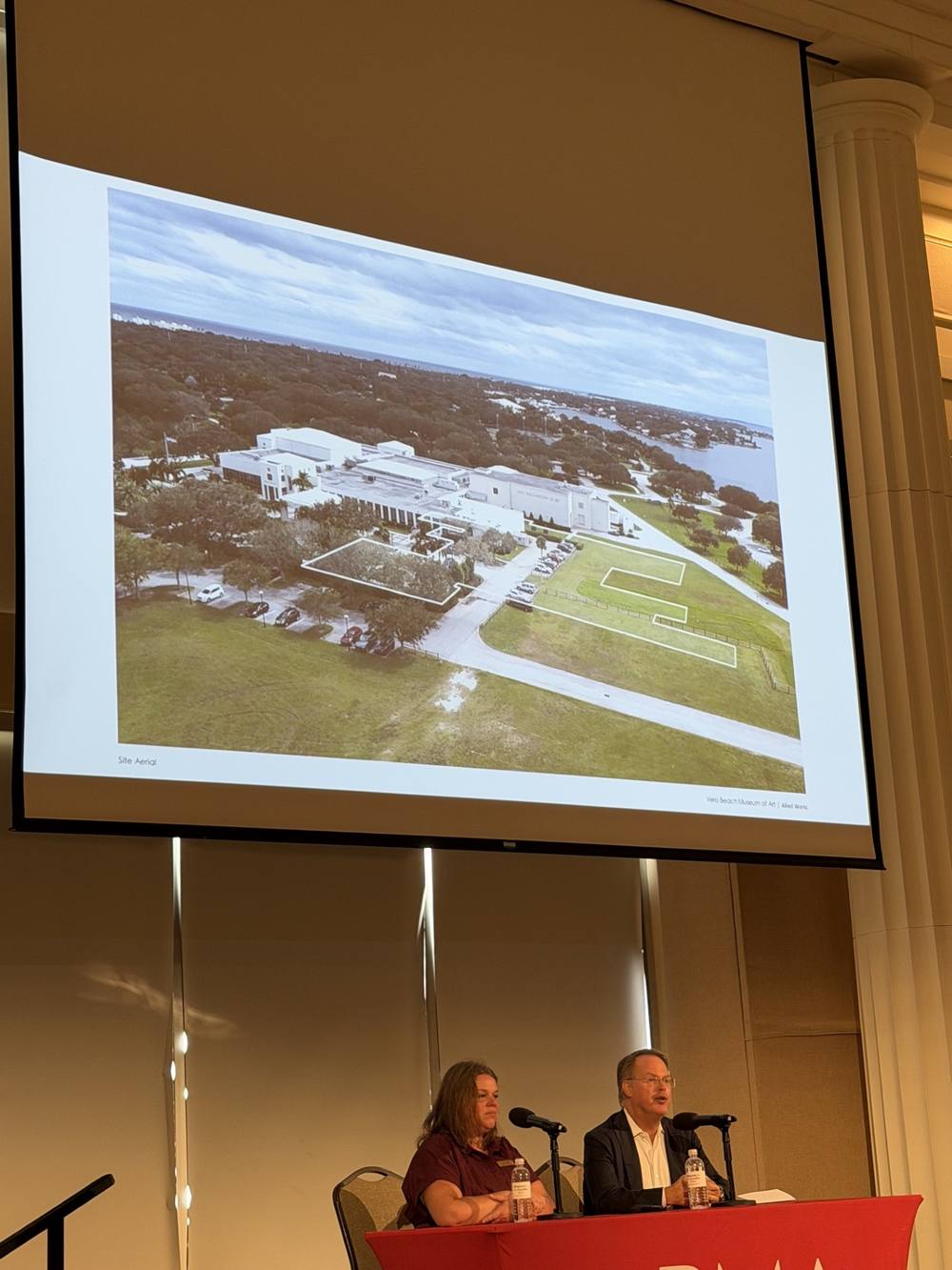 Aerial rendering of the new Vero Beach Museum of Art footprint in Riverside Park
